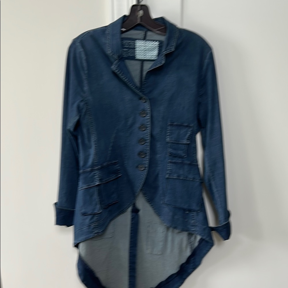 Black Label Dark Blue Jean Jacket (Sz med)